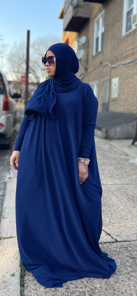 Dark Wide Abaya Set /Shayla