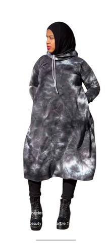 Tie Dye Hooded Tunic
