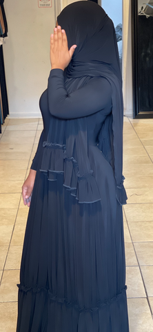 Black Ruffle Semi Swing / Ruffle Shayla