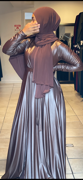 Chocolate Brown Semi Swing Duster/Pockets