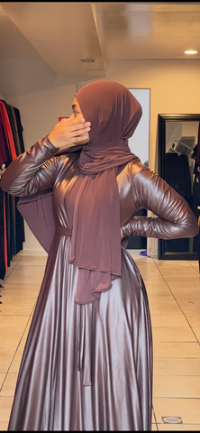 Chocolate Brown Semi Swing Duster/Pockets