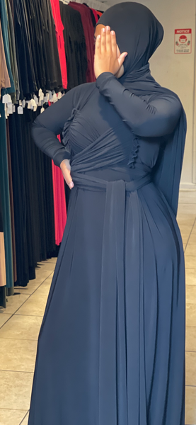 Aline Ruffle Attached Waist Belt /Shayla