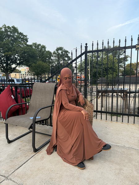 Aline with Pockets/Belt/HighLow Khimar and Niqab