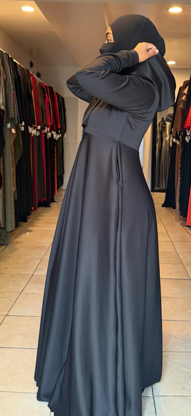 Black Hooded Semi Swing/ Pocket