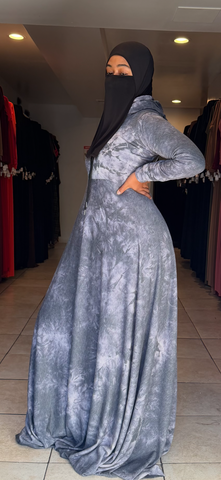 Black/White Hooded Semi Swing