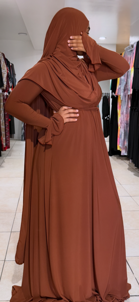 Small Bell Aline , High Low Khimar, and Belt set